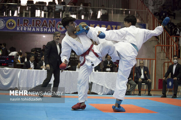 مسابقات کاراته وان کشور در کرمانشاه
