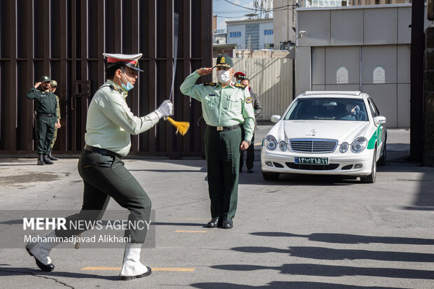 سردار حسین رحیمی فرماندهی نیروی انتظامی تهران بزرگ در مرحله جدید طرح رعد پلیس پیشگیری  حضور دارد