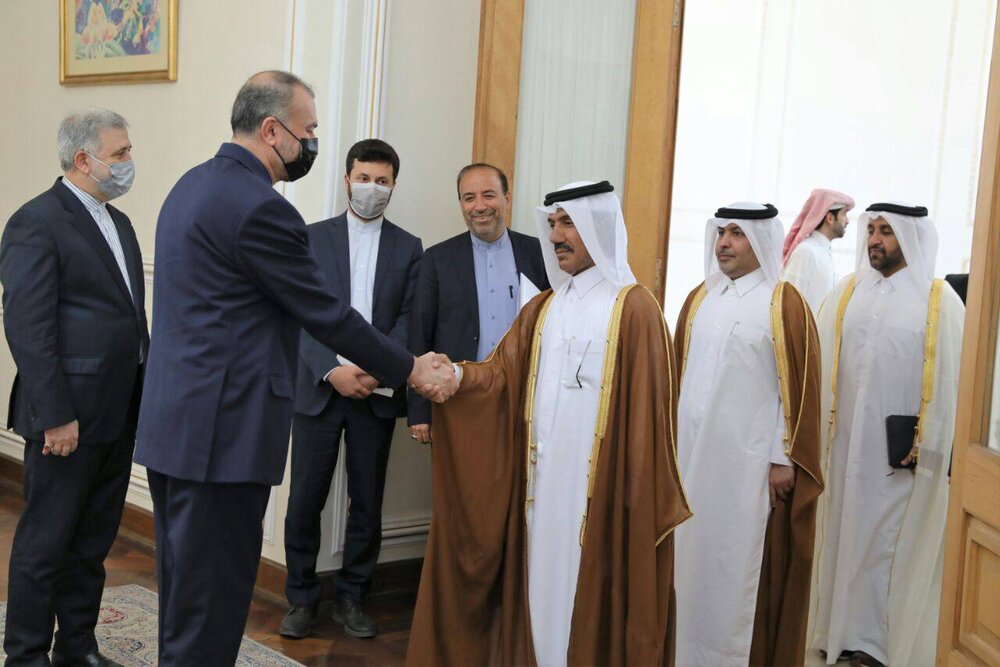 دیدار دبیرکل وزارت امور خارجه قطر با امیرعبداللهیان