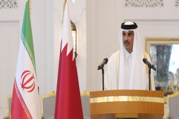 Emir of Qatar officially welcomed by Iranain VP upon arrival