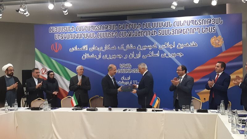 تفاهم‌نامه هفدهمین کمیسیون مشترک ایران و ارمنستان امضا شد