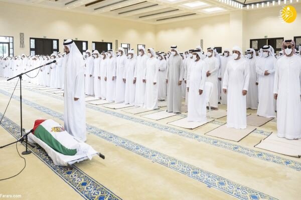 مراسم خاکسپاری رئیس امارات برگزار شد,