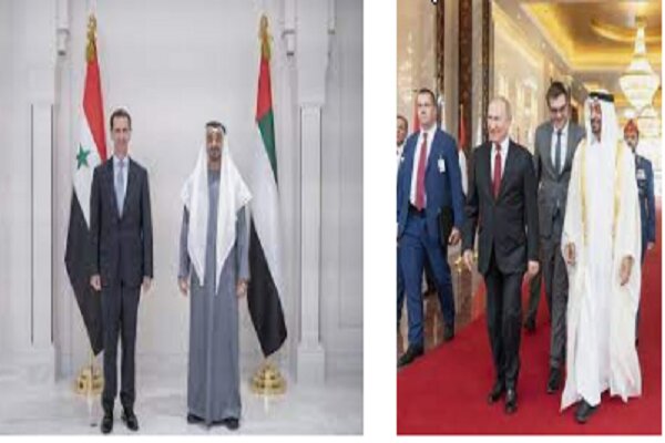 پیام تبریک بشار اسد و ولادیمیر پوتین به «محمد بن زائد»