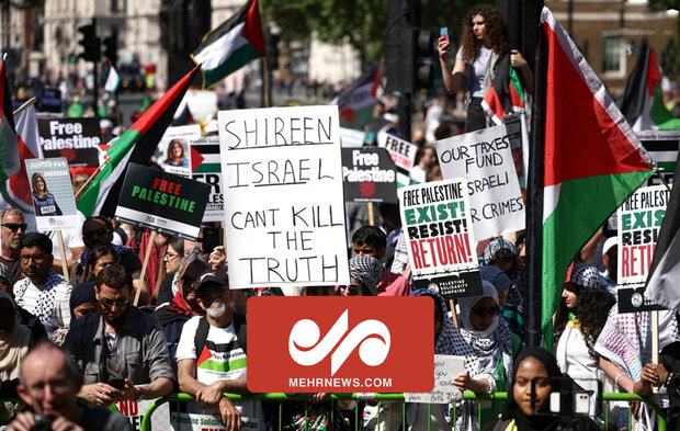 یورپ اور آسٹریلیا کے مختلف شہروں میں "آزاد فلسطین" کے حق میں  نعرے 