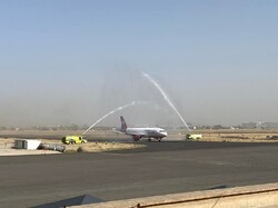 یک فروند هواپیمای تجاری صبح امروز در فرودگاه صنعا به زمین نشست
