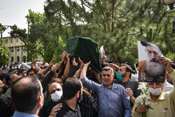 تہران میں مرحوم آیت اللہ سید عبداللہ فاطمی نیا کی تشییع جنازہ