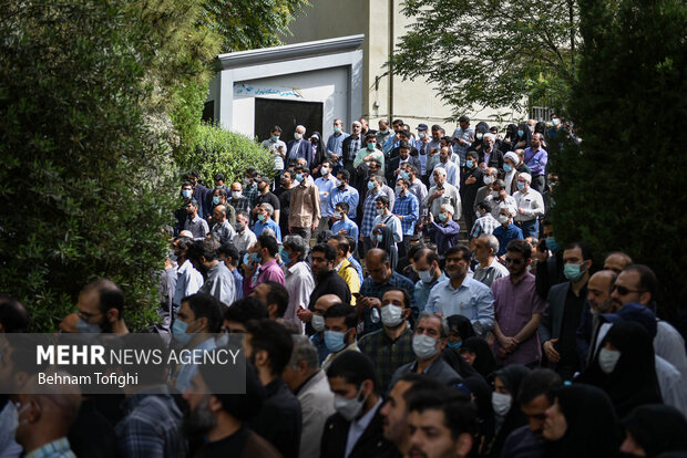 Funeral ceremony of Shia cleric Ayatollah Fateminia