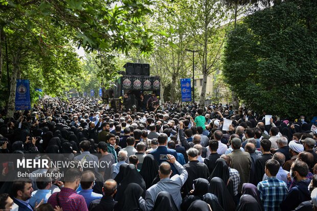 Funeral ceremony of Shia cleric Ayatollah Fateminia