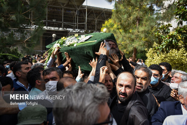 Funeral ceremony of Shia cleric Ayatollah Fateminia