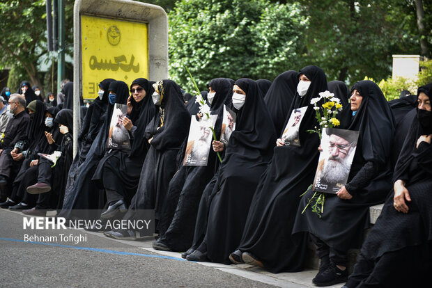 Funeral ceremony of Shia cleric Ayatollah Fateminia