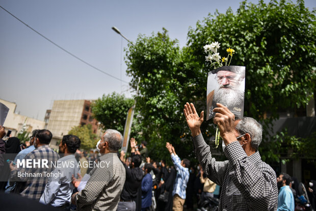 مراسم تشییع پیکر آیت الله سید عبدالله فاطمی نیا صبح سه شنبه ۲۷ اردیبهشت ۱۴۰۱ در  دانشگاه تهران برگزار شد