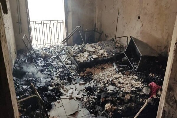 آتش‌سوزی ساختمان مسکونی در خیابان وحدت اسلامی