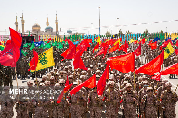 اجتماع حشد كبير من جنود محمد رسول الله (ص) تخليداً لذكرى تحرير مدينة خرمشهر