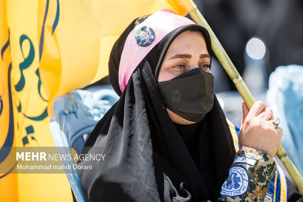 اجتماع حشد كبير من جنود محمد رسول الله (ص) تخليداً لذكرى تحرير مدينة خرمشهر