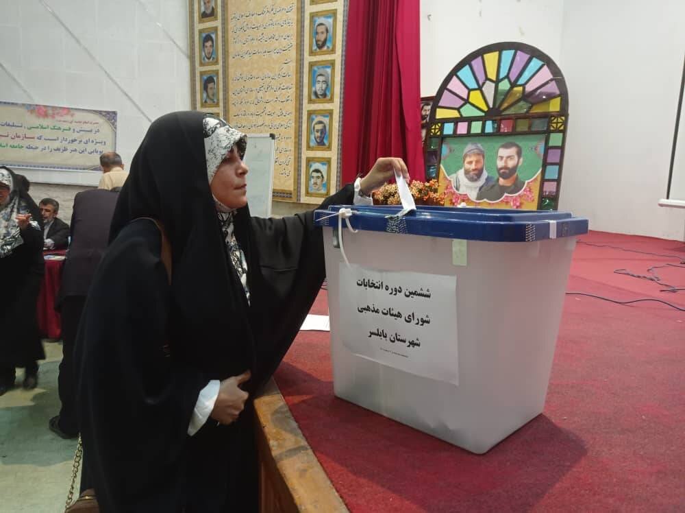 ۱۶۸۱ نفر در انتخابات شورای هیئات مذهبی مازندران شرکت کردند