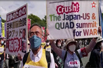 اعتراض گسترده ژاپنی‌ها به سفر «جو بایدن» به توکیو+ فیلم
