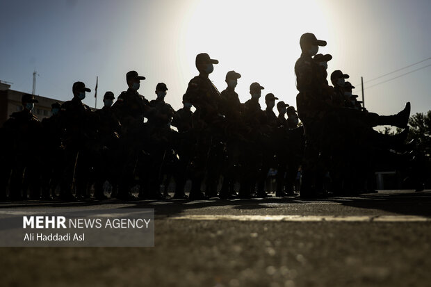 مراسم صبحگاه مشJoint morning ceremony of military universities