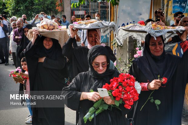 تشییع آلاله های زهرایی در سوادکوه شمالی