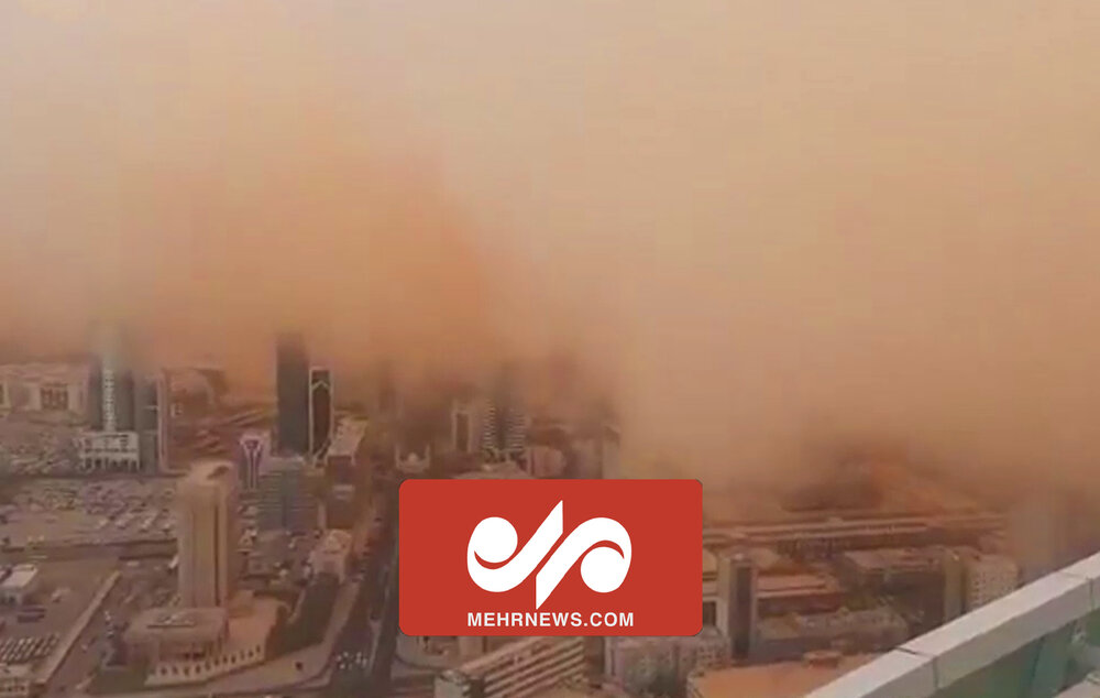 کویت در محاصره طوفان شن