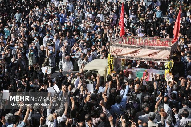 Funeral ceremony of martyr Sayyad Khodaei
