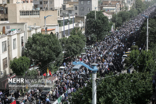 Funeral ceremony of martyr Sayyad Khodaei
