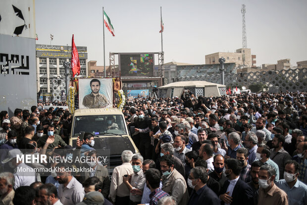 Funeral ceremony of martyr Sayyad Khodaei
