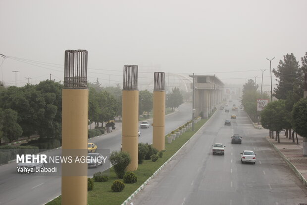 وضعیت بحرانی ریزگردها در کرمانشاه