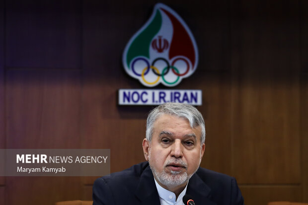 رضا صالحی امیری رئیس کمیته ملی المپیک در پنجاهمین مجمع کمیته ملی المپیک حضور دارد