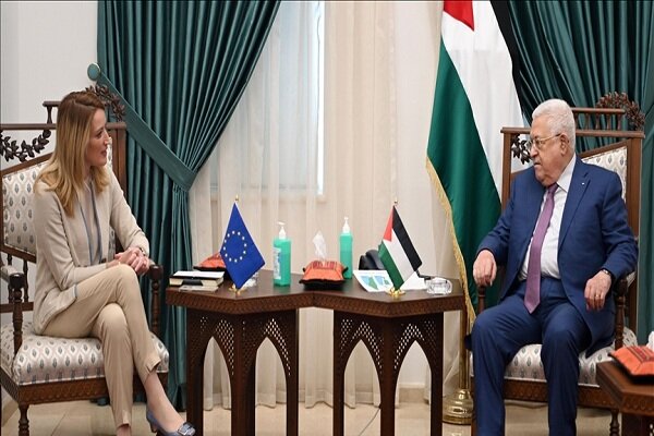 دیدار محمود عباس با رئیس پارلمان اروپا