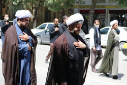 کاروان عزای شهادت امام صادق(ع) در خیابان‌های کرمانشاه