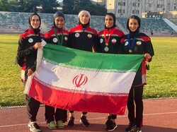 Iran sportswomen scoop 7 medals at Azerbaijan Track & Field