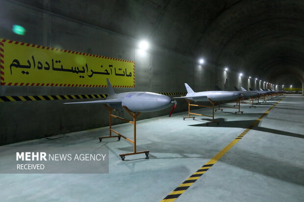 Iranian defense officials visit secret UAV base

