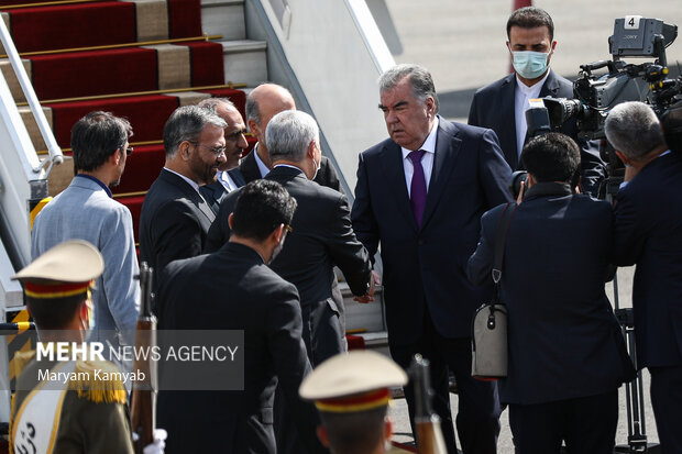 Tajikistan president arrives in Iran for bilateral talks