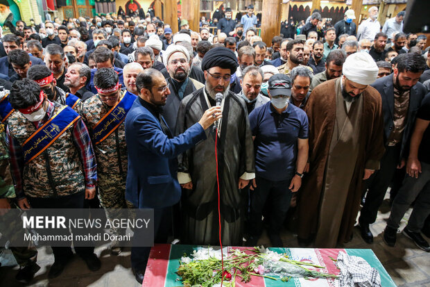 مراسم تشییع دو شهید گمنام دفاع مقدس در اردوگاه شهید باهنر برگزار شد