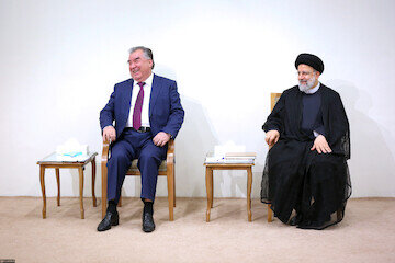 Leader holds meeting with Tajik president in Tehran 