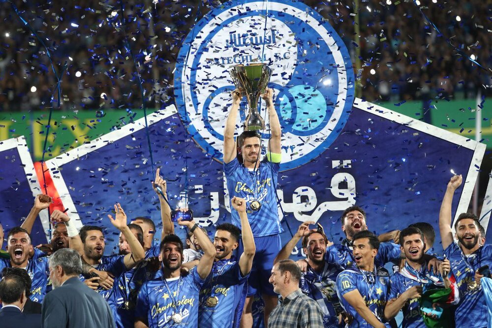جشن قهرمانی تیم فوتبال استقلال