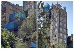 عدم همکاری پلیس برای تخریب ساختمان سنگ دوقلوی گلابدره