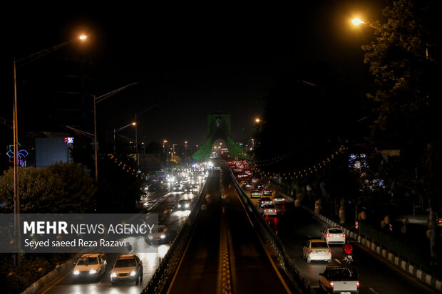 Video-mapping on Azadi Tower on Imam Khomeini demise anniv. 