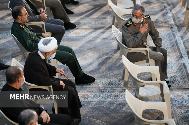 سردار محمد شیرازی رئیس دفتر فرمانده کل نیروهای مسلح  در مراسم سی و سومین سالگرد ارتحال امام خمینی(ره) حضور دارد