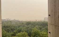 وزش باد شدید و خیزش گرد و خاک در تهران