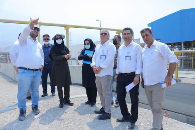 بازدید کارشناسان محیط زیست بوشهراز شرکت مخازن سبز پتروشیمی عسلویه