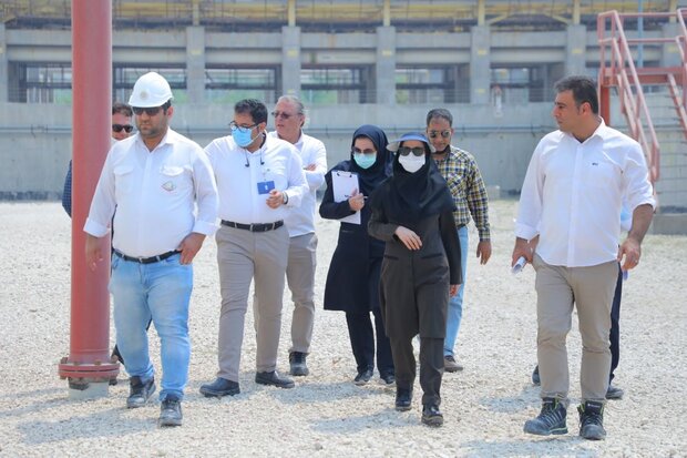 بازدید کارشناسان محیط زیست بوشهراز شرکت مخازن سبز پتروشیمی عسلویه