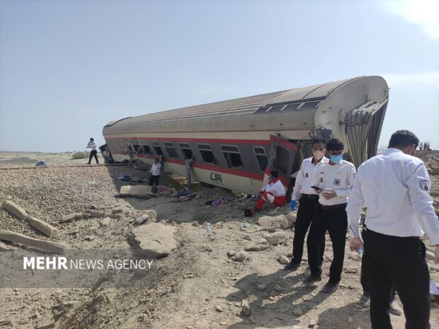 فهرست جدید مصدومان حادثه قطار مسافربری منتشر شد