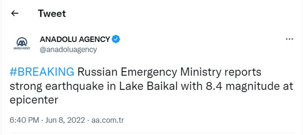 زلزله ۸.۴ ریشتری شرق روسیه را به لرزه درآورد