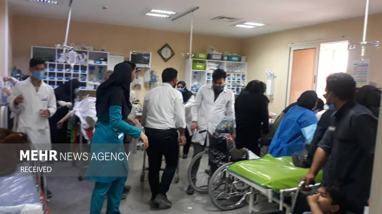 مصدومان حادثه قطار مشهد- یزد در بیمارستان طبس