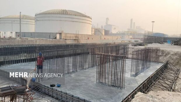 تشریح عملیات اجرایی فاز دوم مخازن سبز پتروشیمی عسلویه