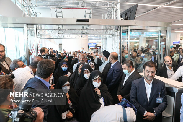 See-off ceremony of Iranian Hajj pilgrims 