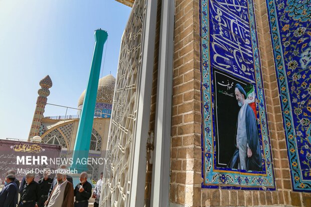 مراسم بزرگداشت جان باختگان قطار طریق الرضا(ع) در مسجد حظیره یزد