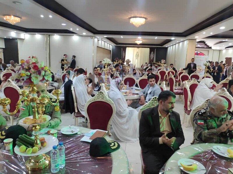 مراسم ازدواج دانشجویی دانشجویان دانشگاه امام علی(ع) برگزار شد