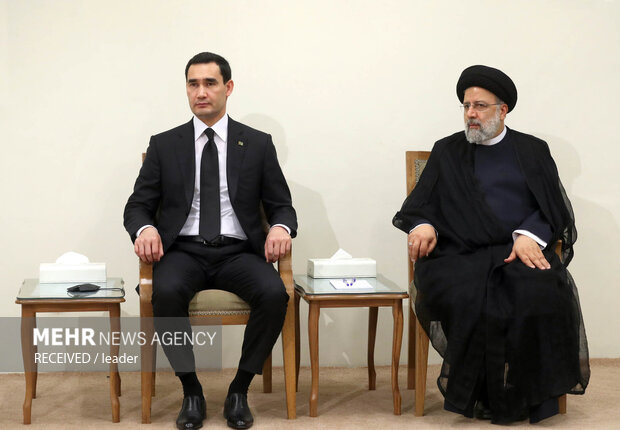 دیدار رئیس‌جمهور ترکمنستان با رهبر انقلاب